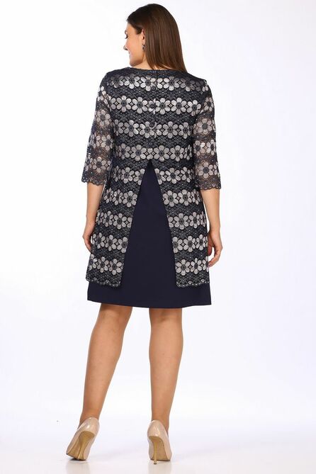 Вечернее платье Lady Style Classic 1493/10 темно-синий_пудра Вечернее платье Lady Style Classic 1493/10 темно-синий_пудра