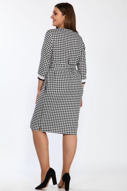 Повседневное платье Lady Style Classic 2357/2 черный_белый