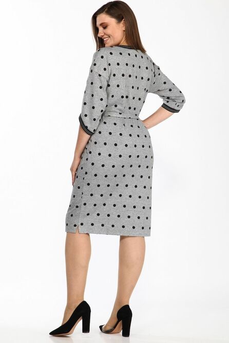 Повседневное платье Lady Style Classic 2434/3 серый_горошек Повседневное платье Lady Style Classic 2434/3 серый_горошек