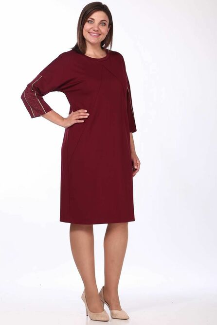 Повседневное платье Lady Style Classic 1755 бордовые_тона Повседневное платье Lady Style Classic 1755 бордовые_тона