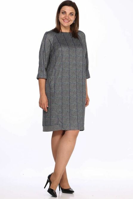 Повседневное платье Lady Style Classic 1700/2 серые_тона Повседневное платье Lady Style Classic 1700/2 серые_тона