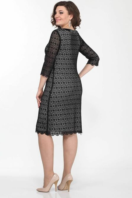Вечернее платье Lady Style Classic 427/2 черный_с_белым