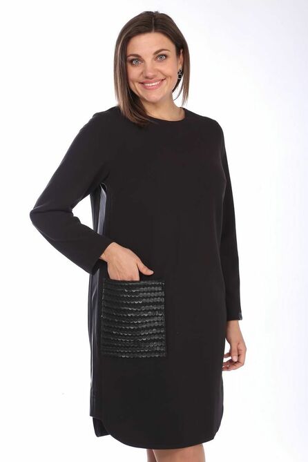 Повседневное платье Lady Style Classic 1705 черный