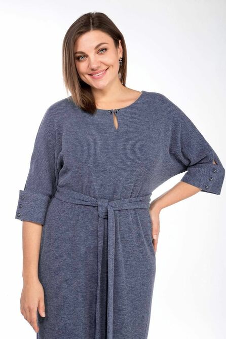 Повседневное платье Lady Style Classic 1525/10 синие_тона
