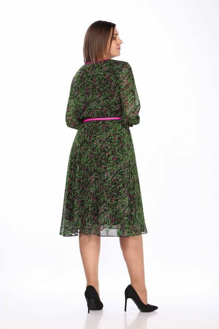Повседневное платье Lady Style Classic 2205/12 салатовый_с_розовым