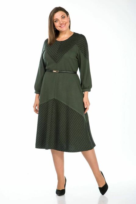 Повседневное платье Lady Style Classic 1642 зеленые_тона