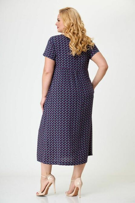 Повседневное платье Lady Three Stars 2285 синий