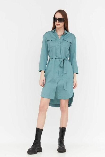 Повседневное платье Lakbi 41298а бирюза