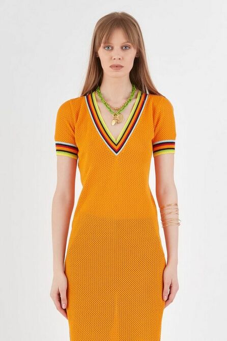 Туника Lakbi 52322 оранжевый Туника Lakbi 52322 оранжевый