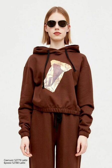 Джемпер Lakbi 52779 коричневый