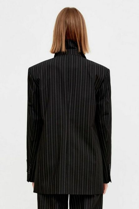 Жакет Lakbi 52814 черно-белая-полоска