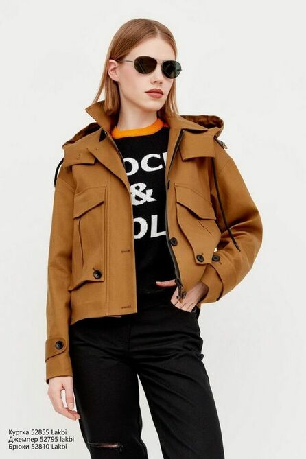 Жакет Lakbi 52855 коричневый