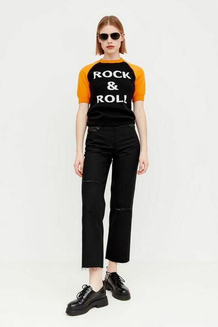 Джемпер Lakbi 52795 черный-оранж