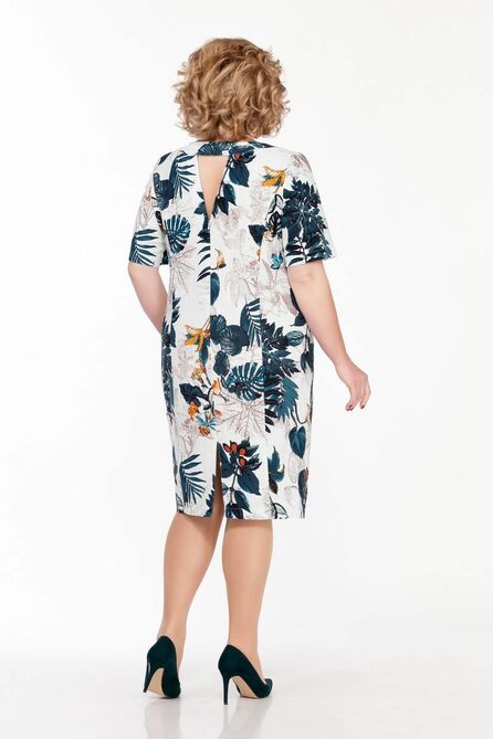 Повседневное платье LaKona 1193 молочно-бирюзовый