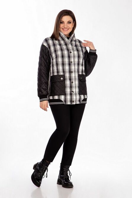 Куртка LaKona 1428 черный_клетка Куртка LaKona 1428 черный_клетка