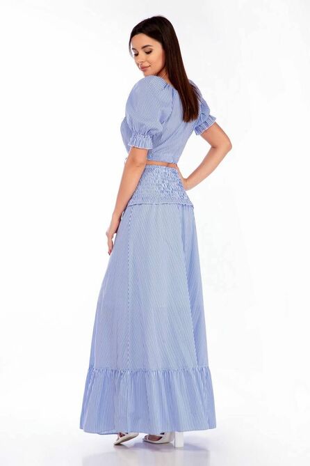 Юбка, Топ LaKona 1442 голубой_в_полоску