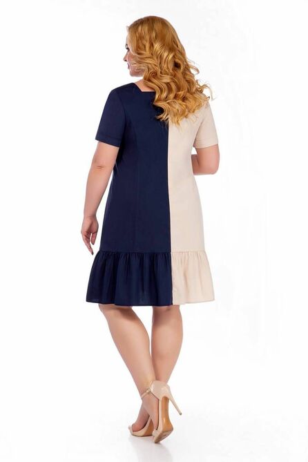 Повседневное платье LaKona 1464 песочно-синий