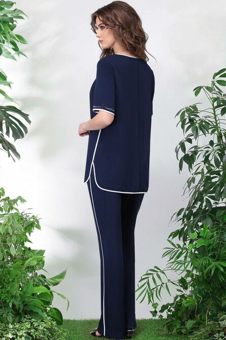 Брюки, Блуза LeNata 21994 синий