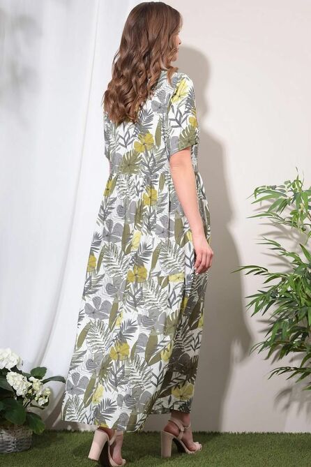 Повседневное платье LeNata 11025 листья