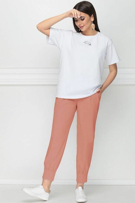 Костюм брючный LeNata 21198 розовый