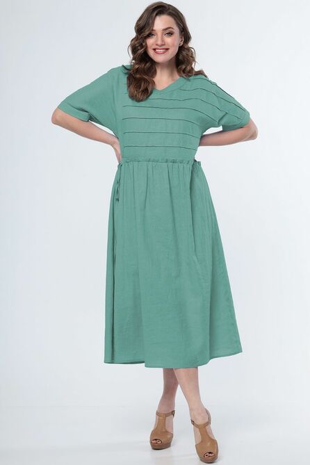 Повседневное платье LeNata 11254 мята