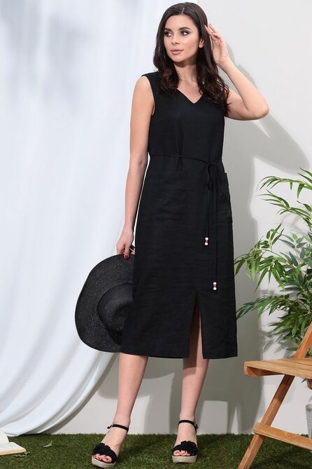 Повседневное платье LeNata 21252 черный