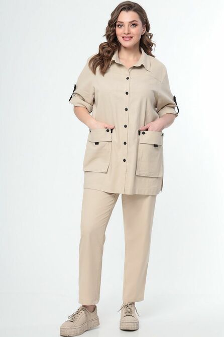 Брюки, Блуза LeNata 21259 бежевый