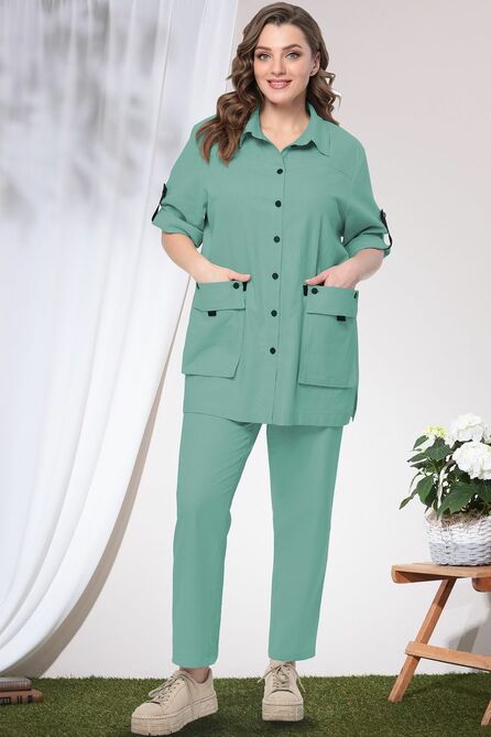 Брюки, Блуза LeNata 21259 мята