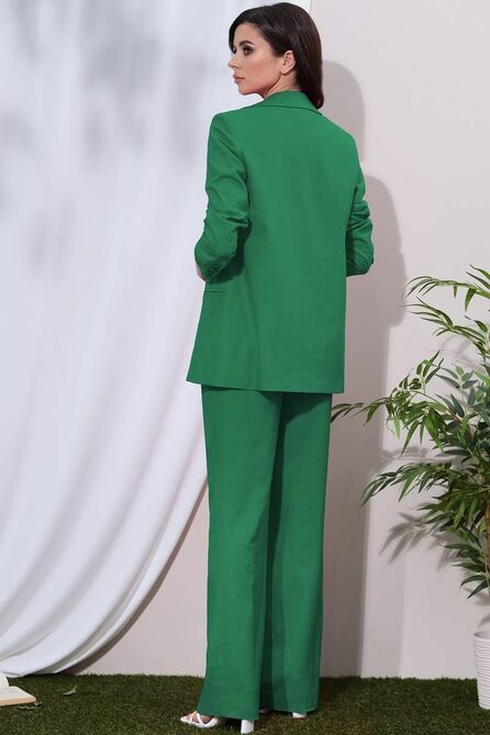 Костюм брючный LeNata 31269 зеленый
