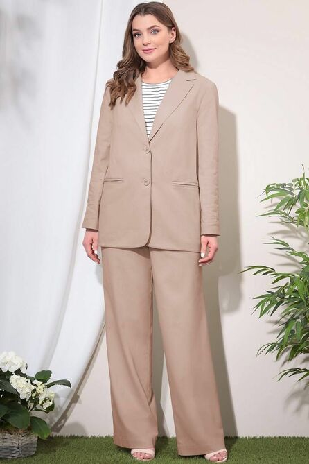 Костюм брючный LeNata 31269 капучино