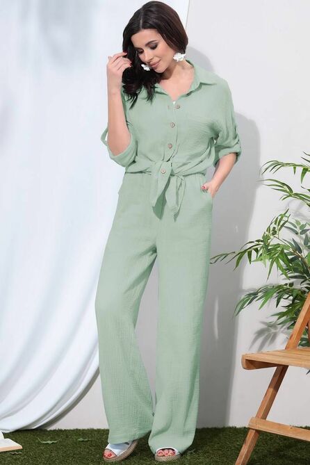 Брюки, Блуза, Майка LeNata 31271 эвкалипт