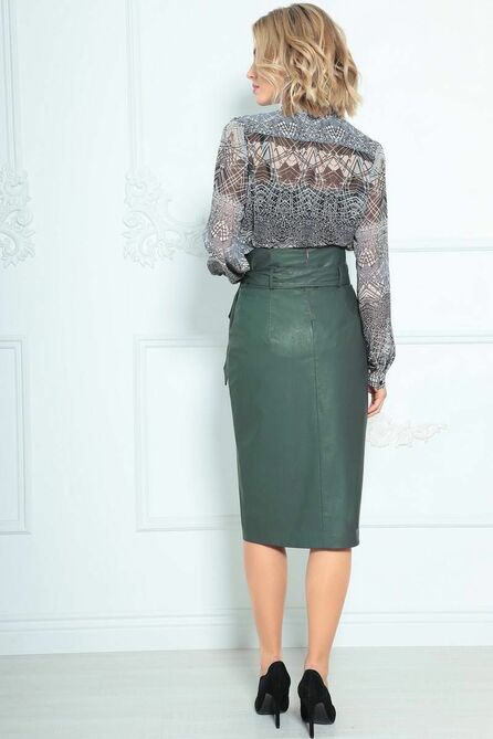 Юбка LeNata 11241 зеленый