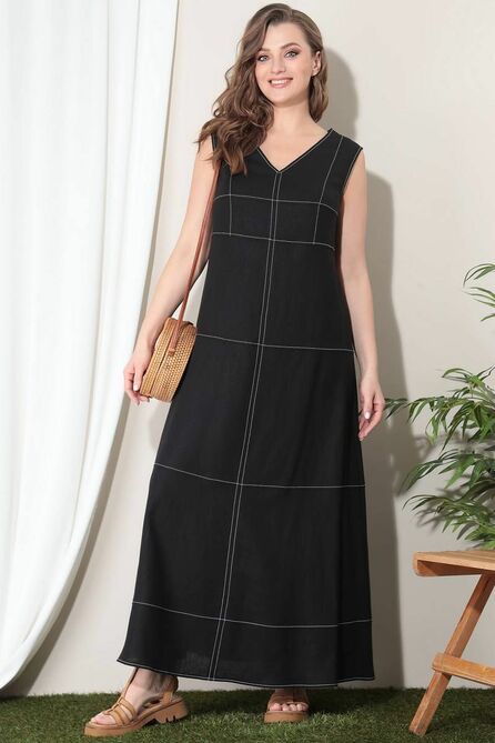 Повседневное платье LeNata 11267 черный