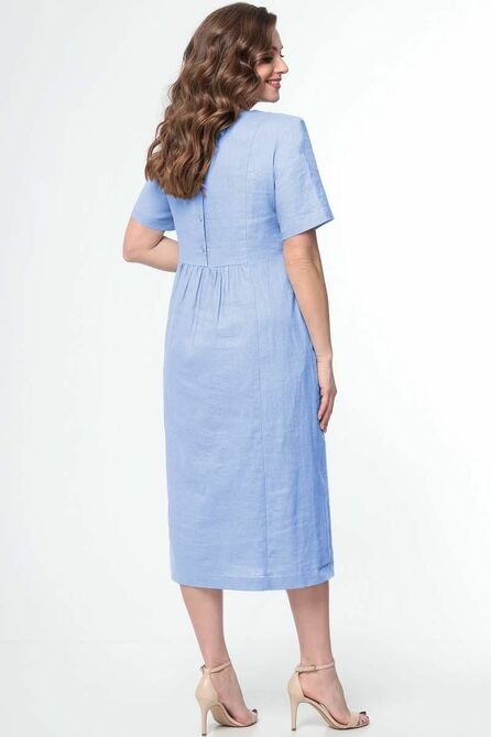 Повседневное платье LeNata 11249 голубой
