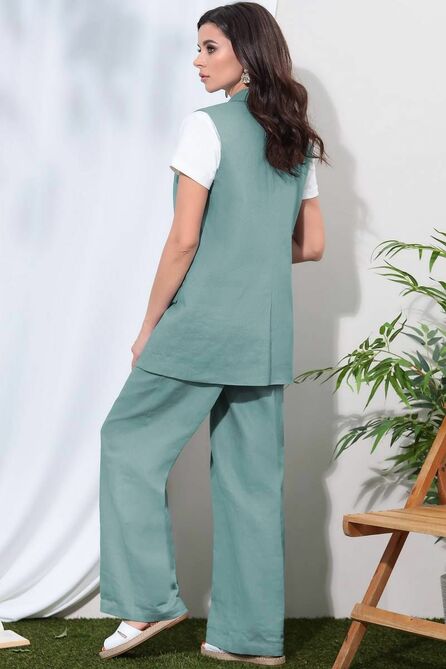 Брюки, Жилет, Джемпер LeNata 31253 ментол