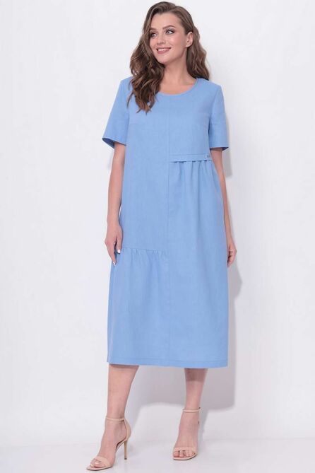 Повседневное платье LeNata 11127 лаванда