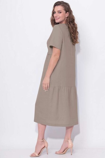 Повседневное платье LeNata 11127 какао
