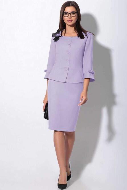 Юбочный костюм LeNata 23757 сиреневый