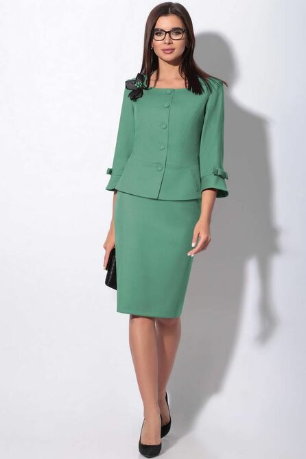 Юбочный костюм LeNata 23757 ментол