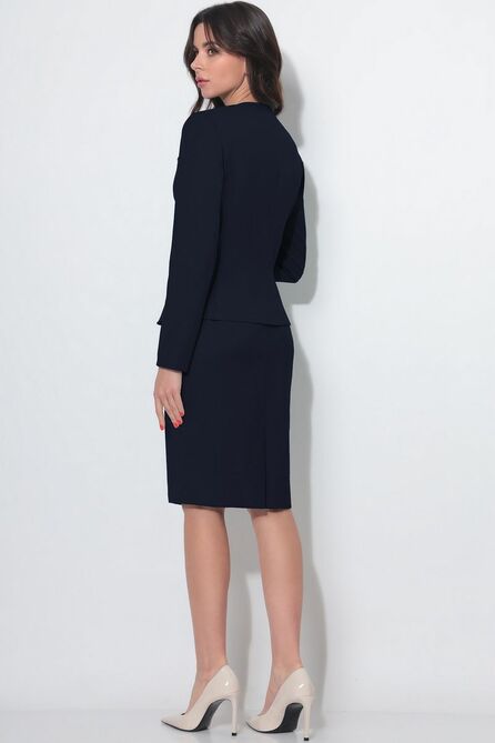 Юбочный костюм LeNata 22990 темно-синий
