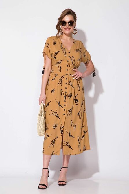 Повседневное платье Лилиана 1079 карамель