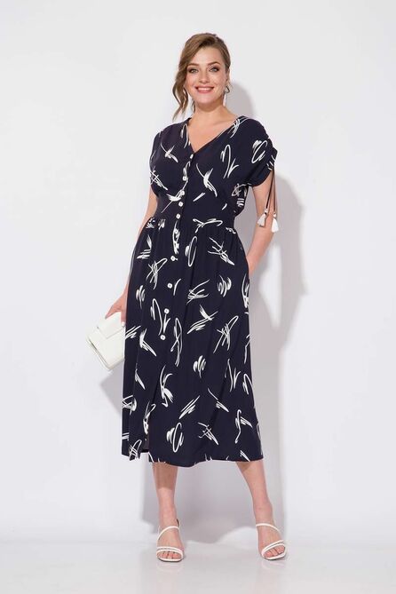 Повседневное платье Лилиана 1079 синий