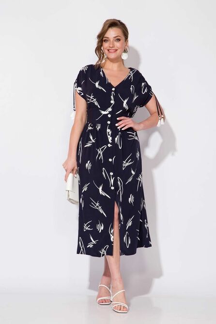 Повседневное платье Лилиана 1079 синий