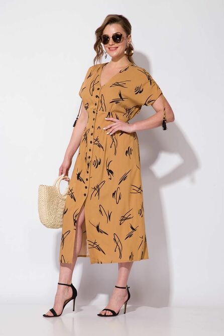 Повседневное платье Лилиана 1079 карамель