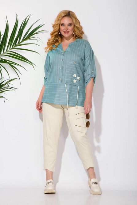 Рубашка Лилиана 1081 голубой Рубашка Лилиана 1081 голубой