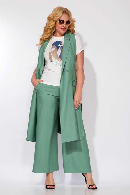 Костюм брючный Лилиана 1086 мята