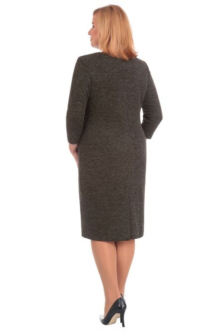 Повседневное платье Линия-Л Б-1593 коричнево-серый