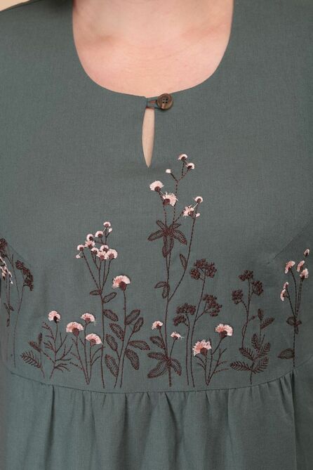 Повседневное платье Линия-Л Б-1789 зеленый