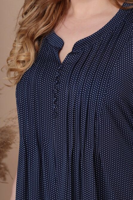 Повседневное платье Линия-Л Б-1890 т.синий-горох Повседневное платье Линия-Л Б-1890 т.синий-горох
