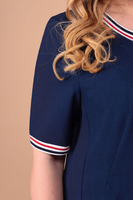 Повседневное платье Линия-Л Б-1639 тёмно-синий